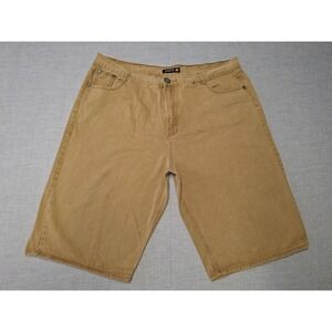 Jeanetix Men's Denim Shorts Size 48 Brown Vintage 90s 5-Pocket Workwear Jorts